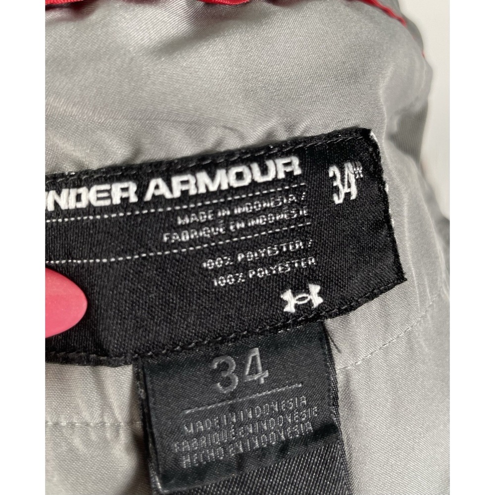 Men's UNDER ARMOUR Gray Plaid Lightweight Shorts - Size 34 Classic Golf Skate - Picture 12 of 13